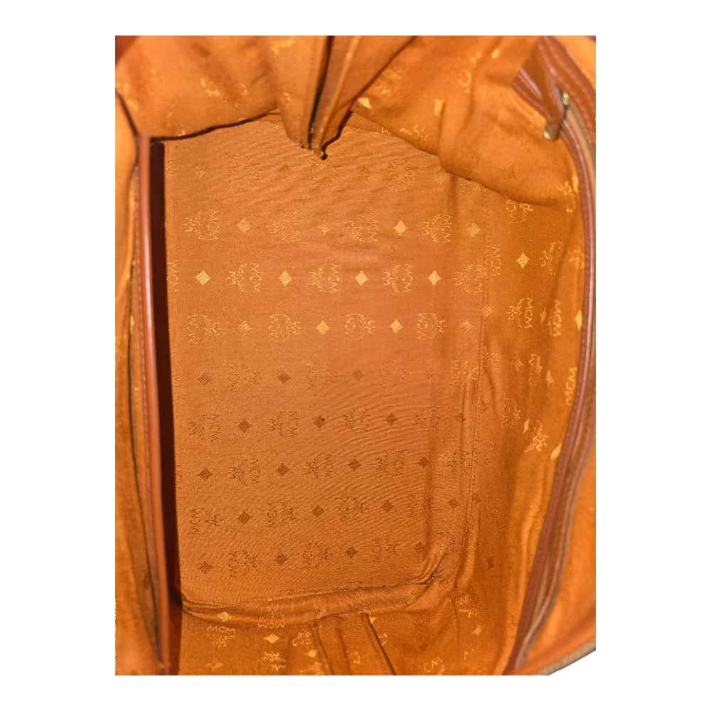 MCM Cognac Visetos Boston Bag, WITH COA - Picture 12 of 17